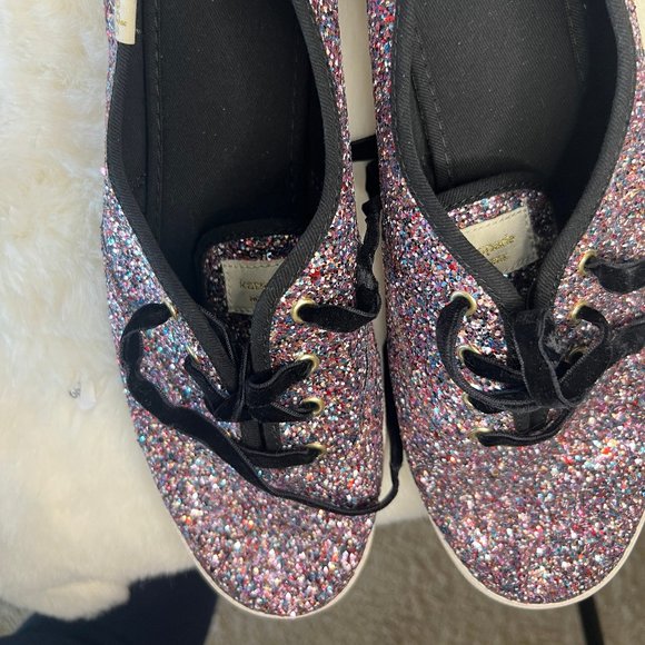 Kate Spade Keds GLITTER PINK MULTI - Womens USA 9.5 - WF61654 - Picture 6 of 9